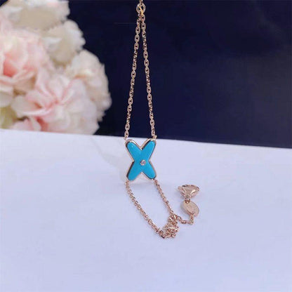 Mysitc JEUX BRACELET TURQUOISE PINK GOLD 1 DIAMOND