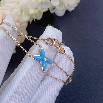 Mysitc JEUX BRACELET TURQUOISE PINK GOLD 1 DIAMOND