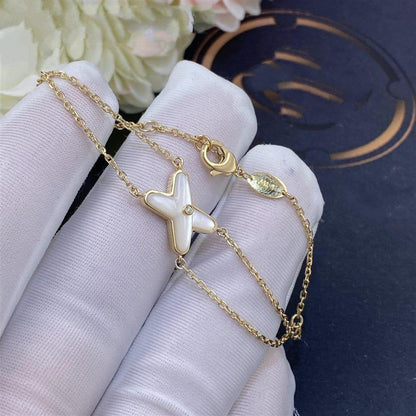 Mysitc JEUX BRACELET WHITE MOP GOLD 1 DIAMOND