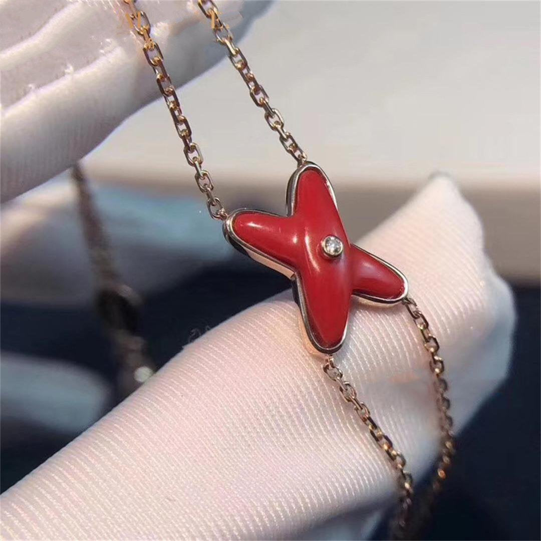 Mysitc JEUX BRACELET CARNELIAN PINK GOLD 1 DIAMOND