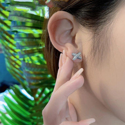 Mysitc JEUX DE SILVER DIAMOND EARRINGS
