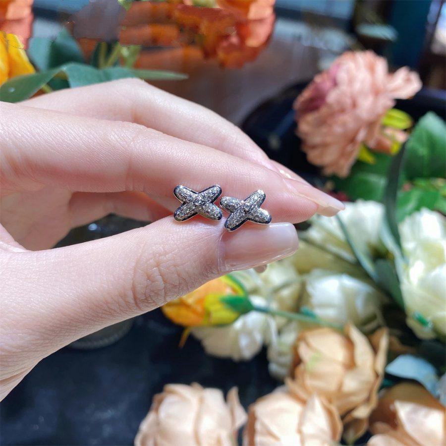 Mysitc JEUX DE SILVER DIAMOND EARRINGS