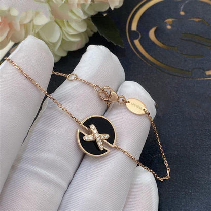 Mysitc JEUX DE BRACELET ONYX PINK GOLD DIAMOND