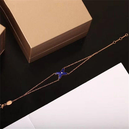 Mysitc Hollow Design Four-Leaf Clover Flower Shape Ring