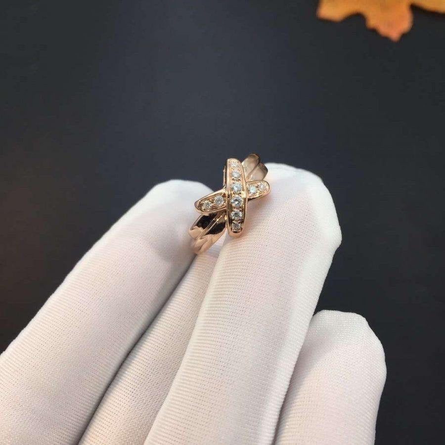 Mysitc JEUX DE PINK GOLD DIAMOND RING