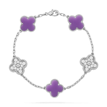 [Mysitc ]New CLOVER 5 MOTIF LIGHT PURPLE BRACELET COLLECTION