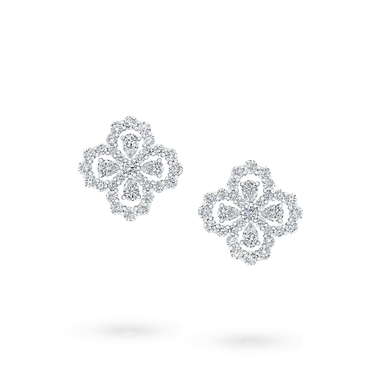 Mysitc LOOP EARRINGS FULL MOTIF DIAMOND 16MM