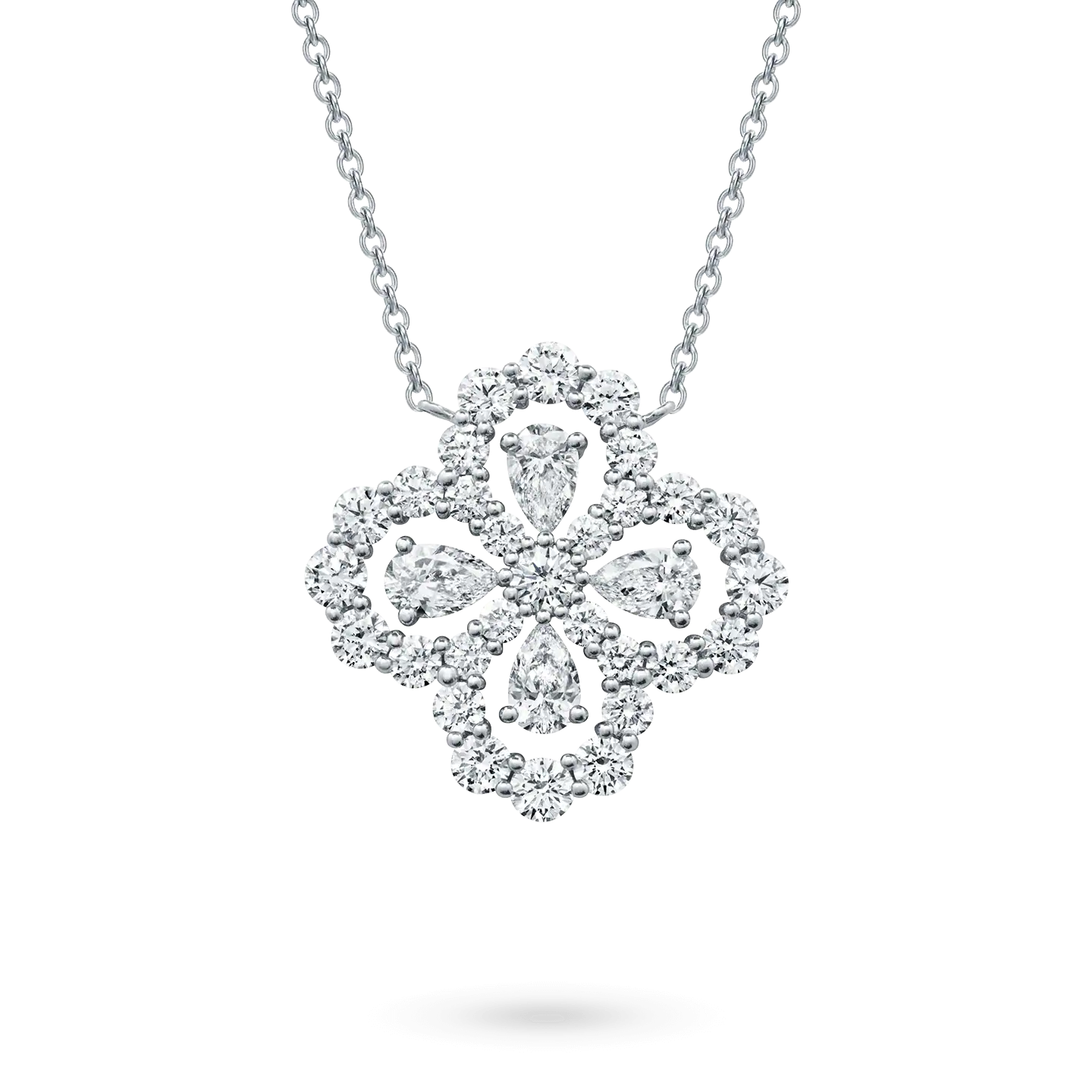Mysitc LOOP NECKLACE FULL MOTIF DIAMOND 16MM MULTIPLE COLORS