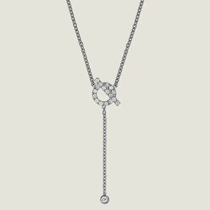 Mysitc FINESSE SILVER DIAMOND NECKLACE