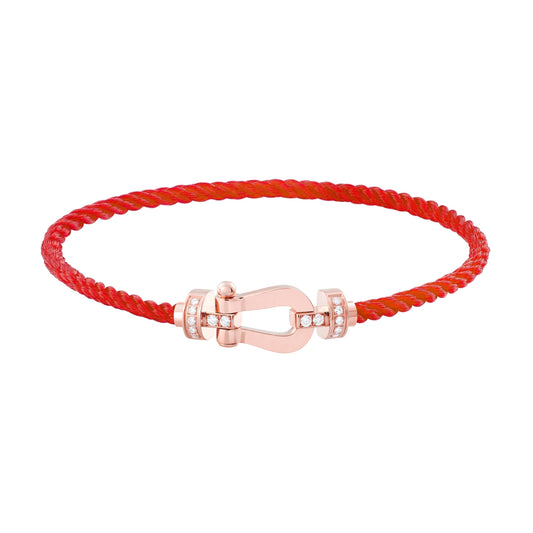 Mysitc FORCE 10 HALF DIAMOND PINK GOLD RED CORDERI LARGE AND MEDIUM MODEL
