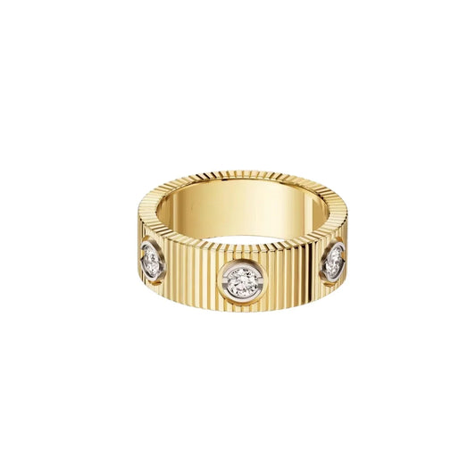 Mystic NEW MODEL LOVE 6.5 MM RING ，6 DIAMONDS