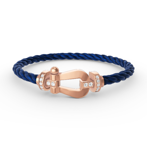 Mysitc FORCE LARGE HORSESHOE HALF DIAMOND BRACELET ROSE GOLD