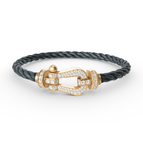 Mysitc FORCE LARGE HORSESHOE FULL DIAMOND BRACELET GOLD