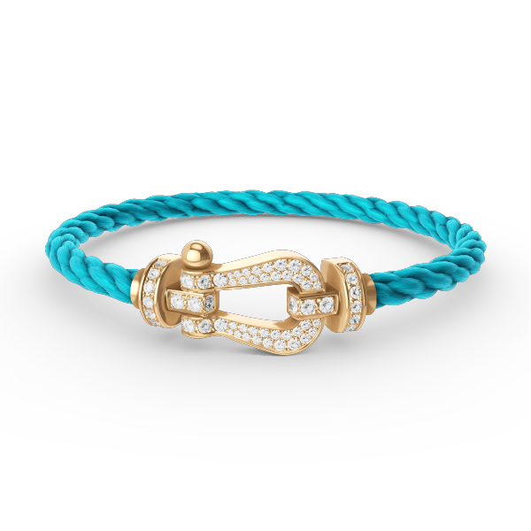 Mysitc FORCE LARGE HORSESHOE FULL DIAMOND BRACELET GOLD