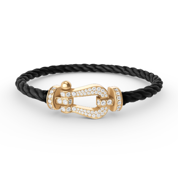 Mysitc FORCE LARGE HORSESHOE FULL DIAMOND BRACELET GOLD
