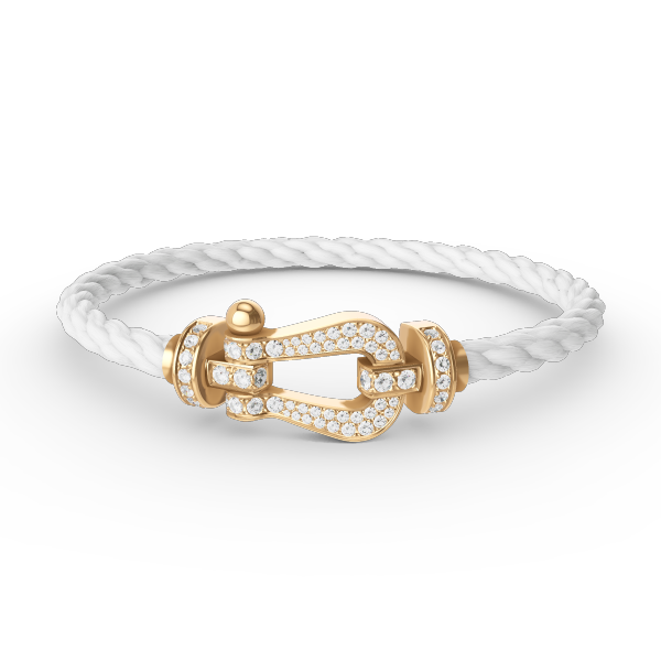 Mysitc FORCE LARGE HORSESHOE FULL DIAMOND BRACELET GOLD