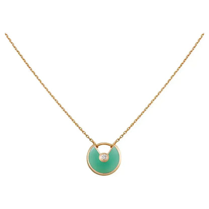 Mysitc AMULETTE GOLD MALACHITE NECKLACE