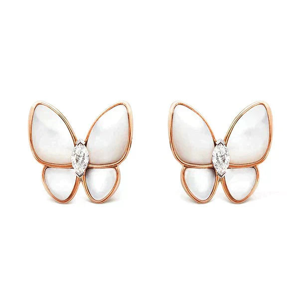 Mysitc BUTTERFLY MOP DIAMOND EARRINGS