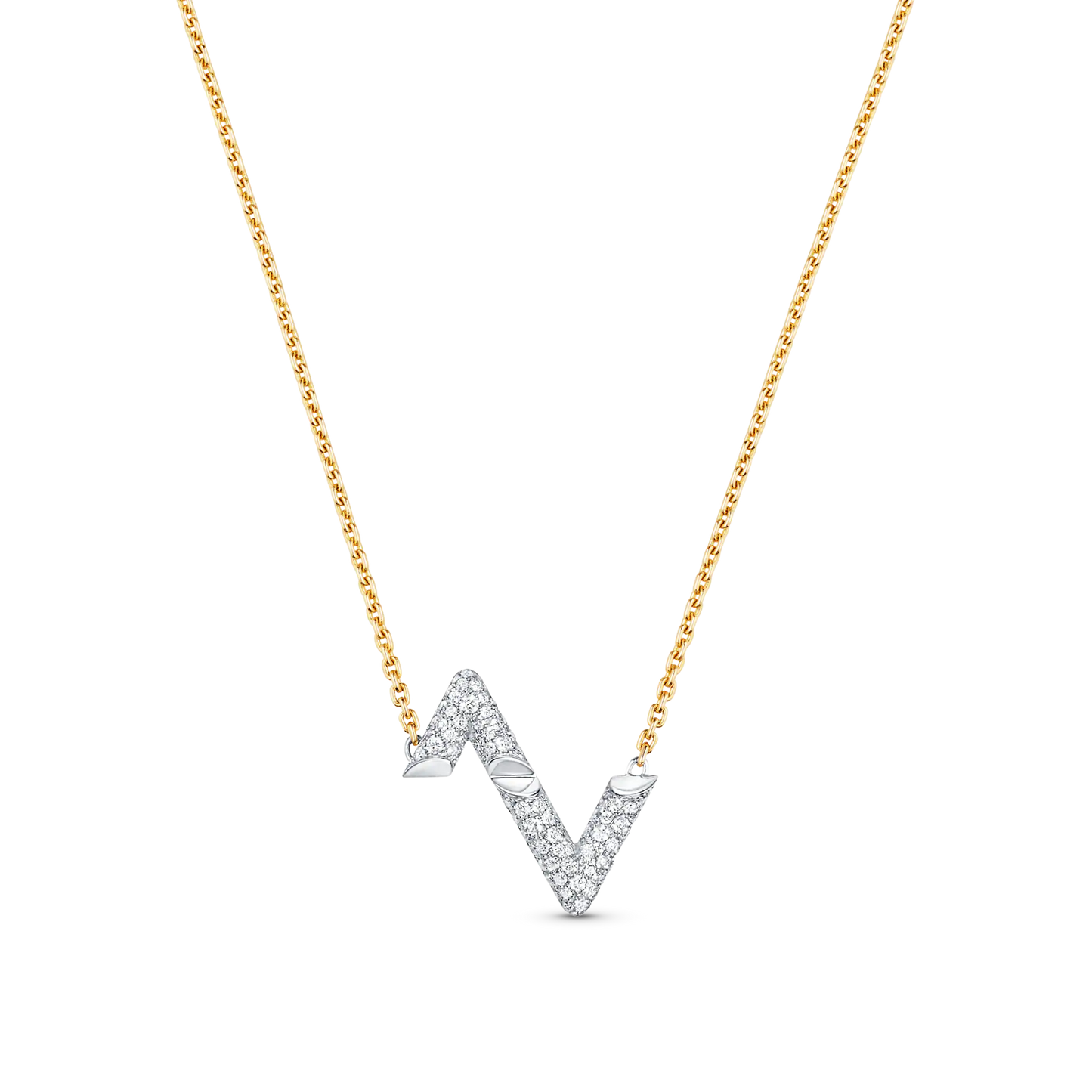 Mysitc VOLT SILVER DIAMOND PEDANT NECKLACE