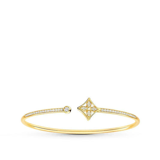 Mysitc IDYLLE GOLD OPEN BRACELET DIAMOND PAVED