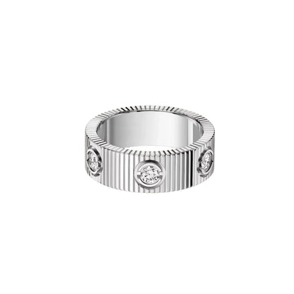 Mystic NEW MODEL LOVE 6.5 MM RING ，6 DIAMONDS