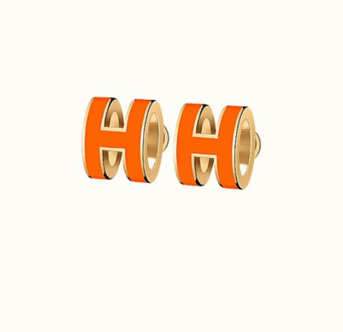 Mysitc MINI POP H EARRINGS ORANGE