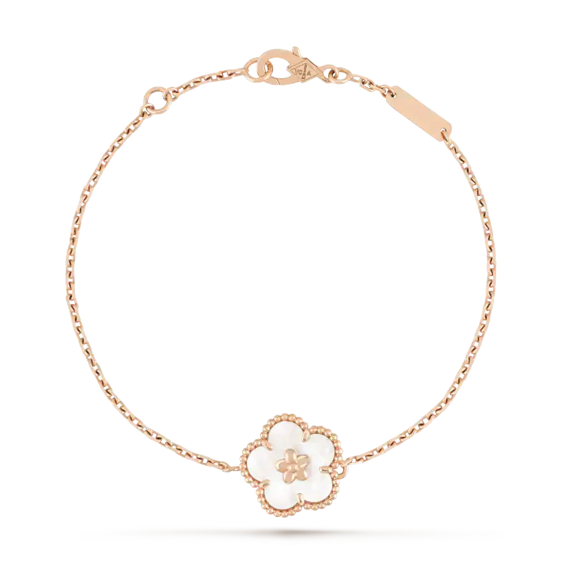 Mysitc LUCKY WHITE MOP PLUM BLOSSOM  BRACELET
