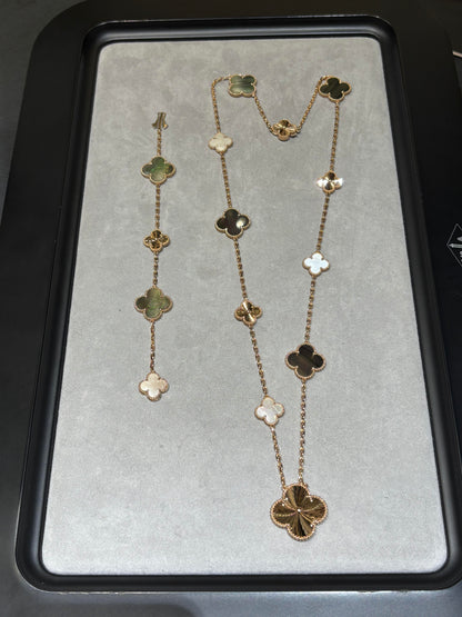 [Mysitc ] 25 NEW CLOVER 15 MOTIFS GRAY MOTHER-OF-PEARL