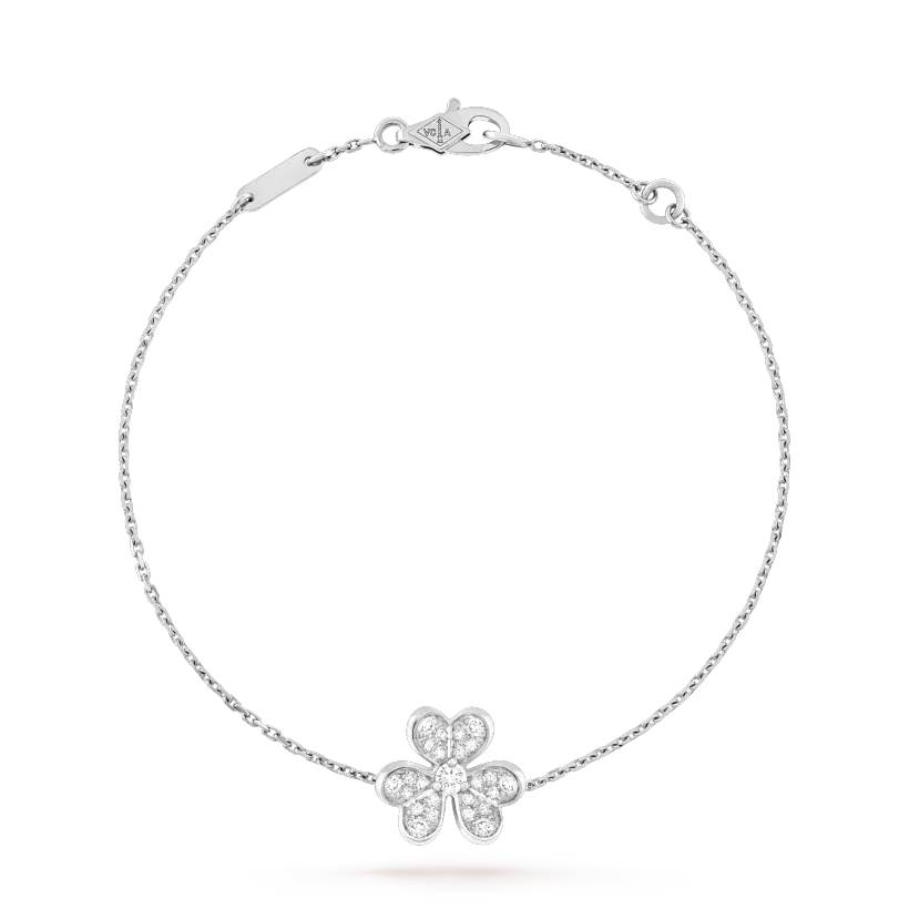 Mysitc FRIVOLE SILVER FLOWER DIAMOND BRACELET