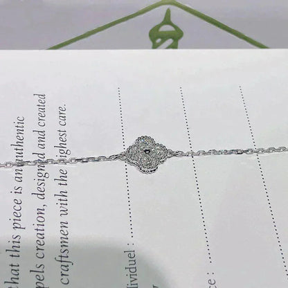 Mysitc CLOVER  SINGLE FLOWER BRACELET SILVER