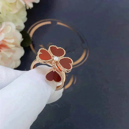 Mysitc SWEET CLOVER CARNELIAN RING