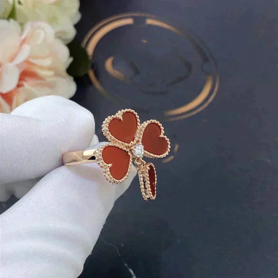 Mysitc SWEET CLOVER CARNELIAN RING
