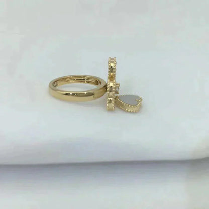 Mysitc SWEET CLOVER WHITE MOP RING
