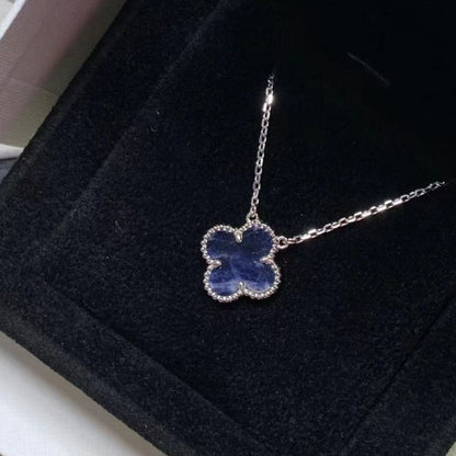 Mysitc CLOVER 15MM PIETERSITE NECKLACE SILVER