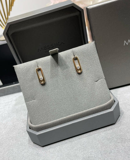 [Mystic ]MOVE UNO SMALL 1 DIAMOND OHRRINGE