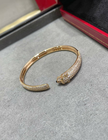 Mysitc PANTHERE FULL DIAMOND OPEN BRACELET