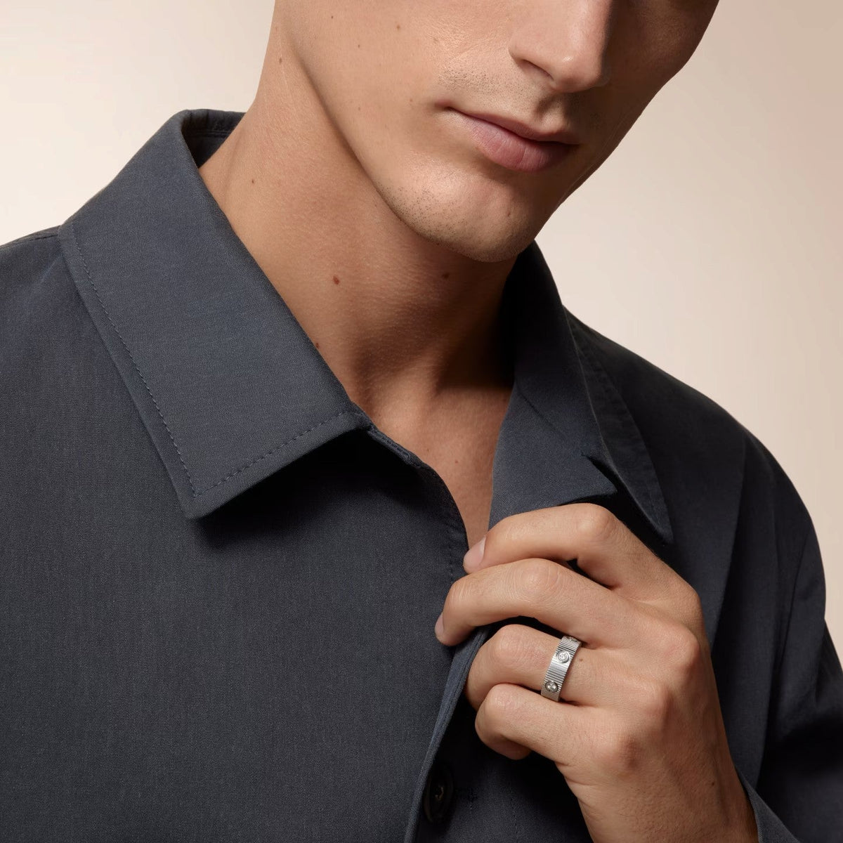 Mystic NEW MODEL LOVE 6.5 MM RING ，6 DIAMONDS
