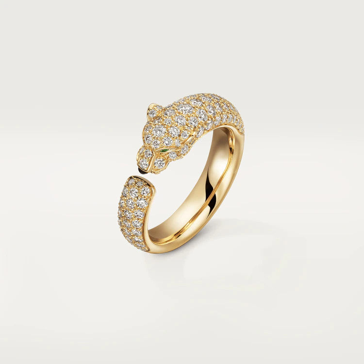 Mystic PANTHERE PINK GOLD DIAMOND RING