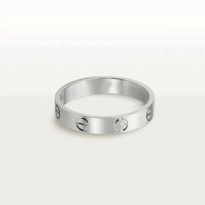 Mystic LOVE RING 4MM 1 DIAMANT SILBER