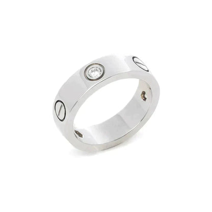 Mystic LIEBESRING 5.5MM 3 DIAMANTEN SILBER