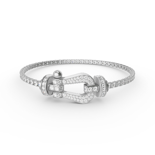 Mysitc FORCE  LARGE HORSESHOE FULL DIAMOND TENNIS BRACELET