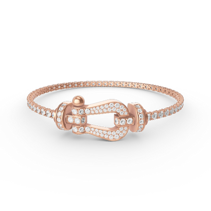 Mystic Force GROSSES HUFEISEN VOLL DIAMANT TENNIS ARMband