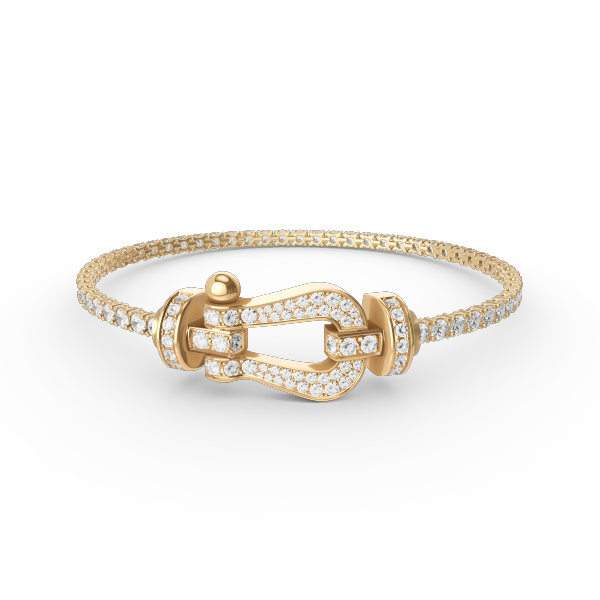 Mystic Force GROSSES HUFEISEN VOLL DIAMANT TENNIS ARMband