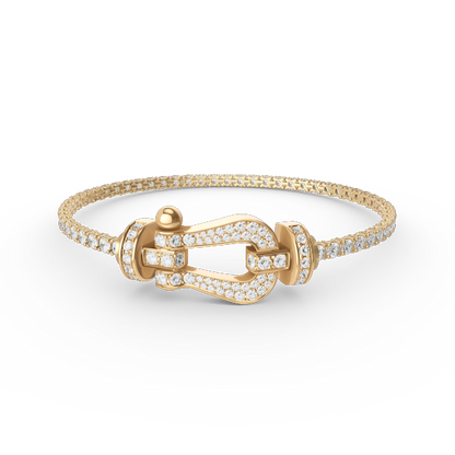 Mystic Force GROSSES HUFEISEN VOLL DIAMANT TENNIS ARMband